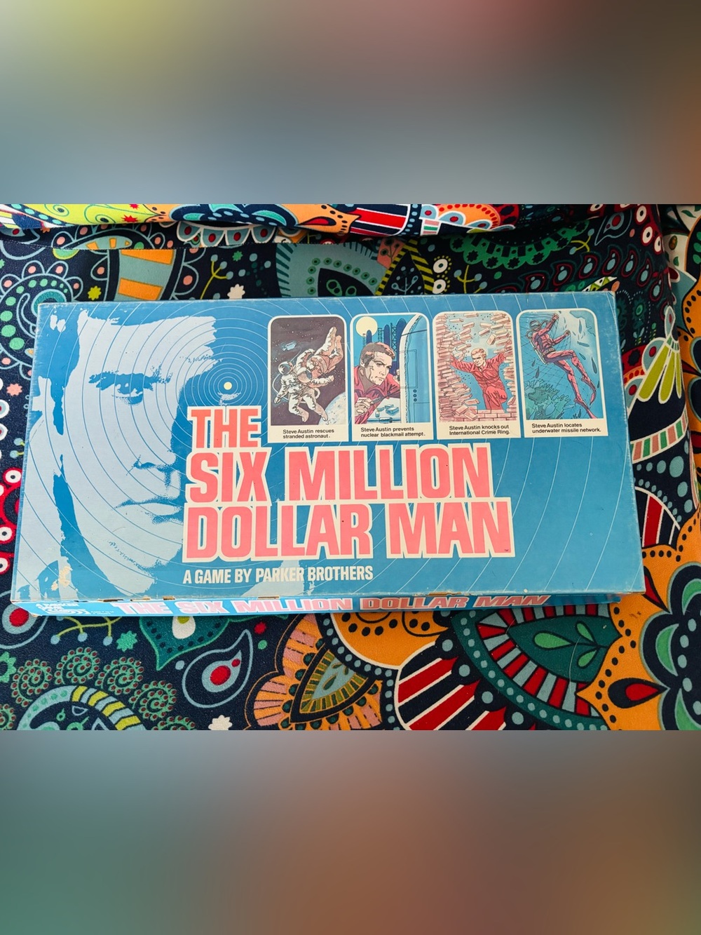 VTG 1975 Parker Brothers The Six Million Dollar Man board game